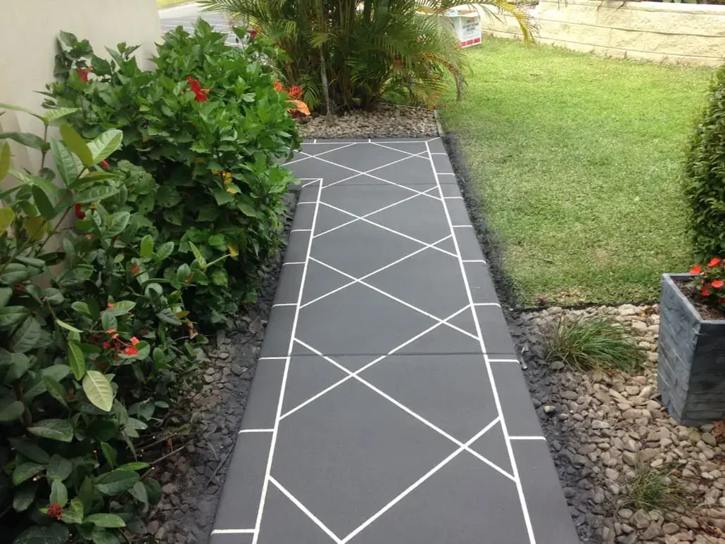 Seamless footpath — Plain overlay
