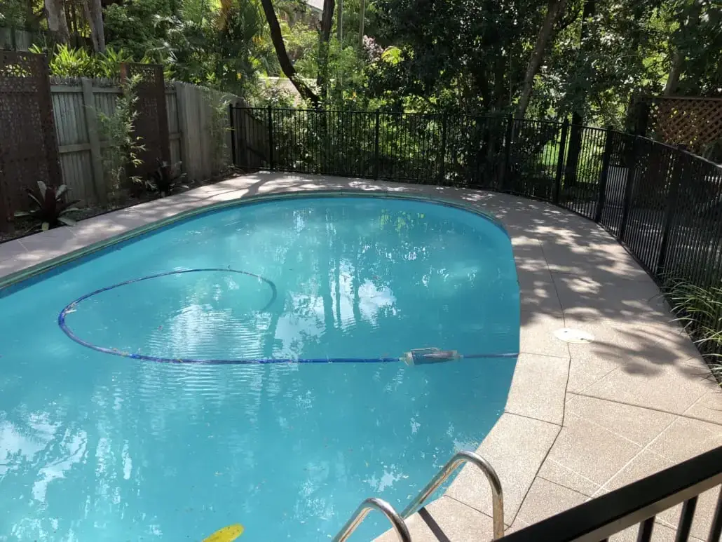Decorative pool surround — Coloured overlay
